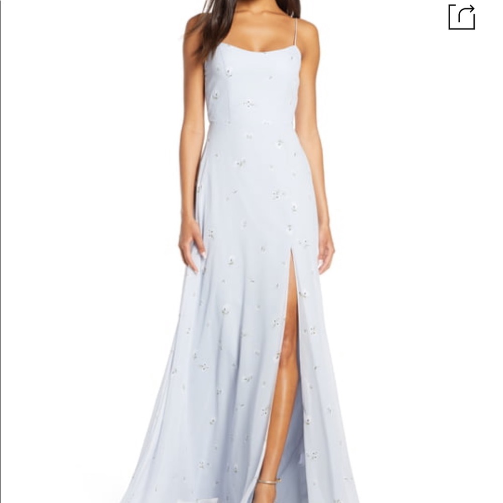 Jenny yoo Kayla whisper blue bridesmaid dress